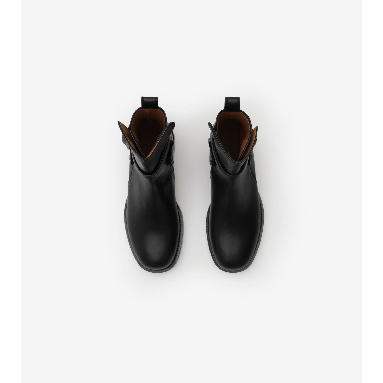 皮革 Ledger 骑士靴