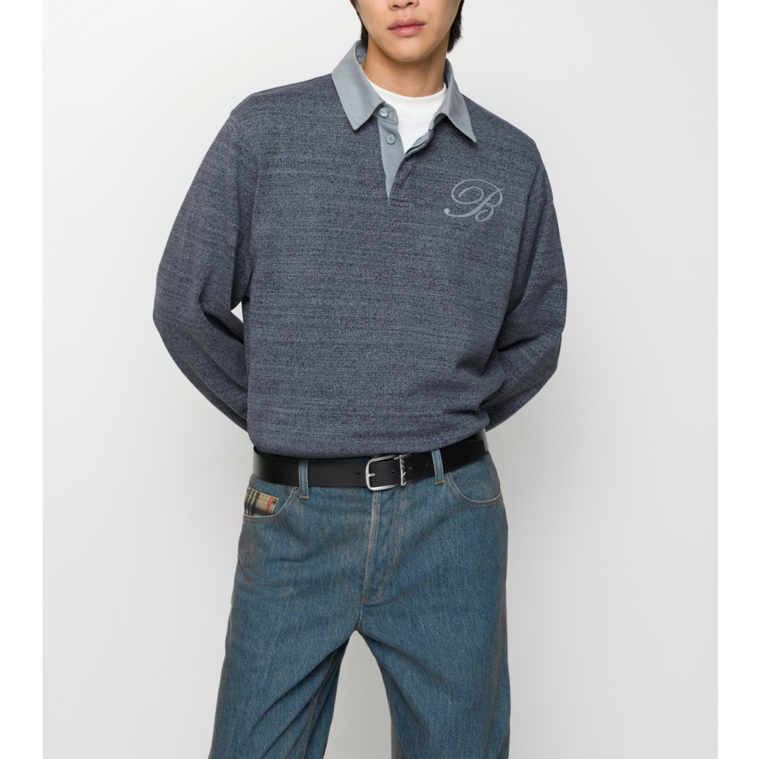 双面两用格纹针扣腰带