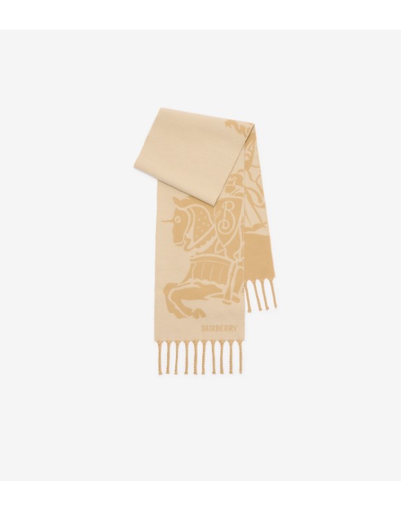 双面两用马术骑士徽标羊毛围巾