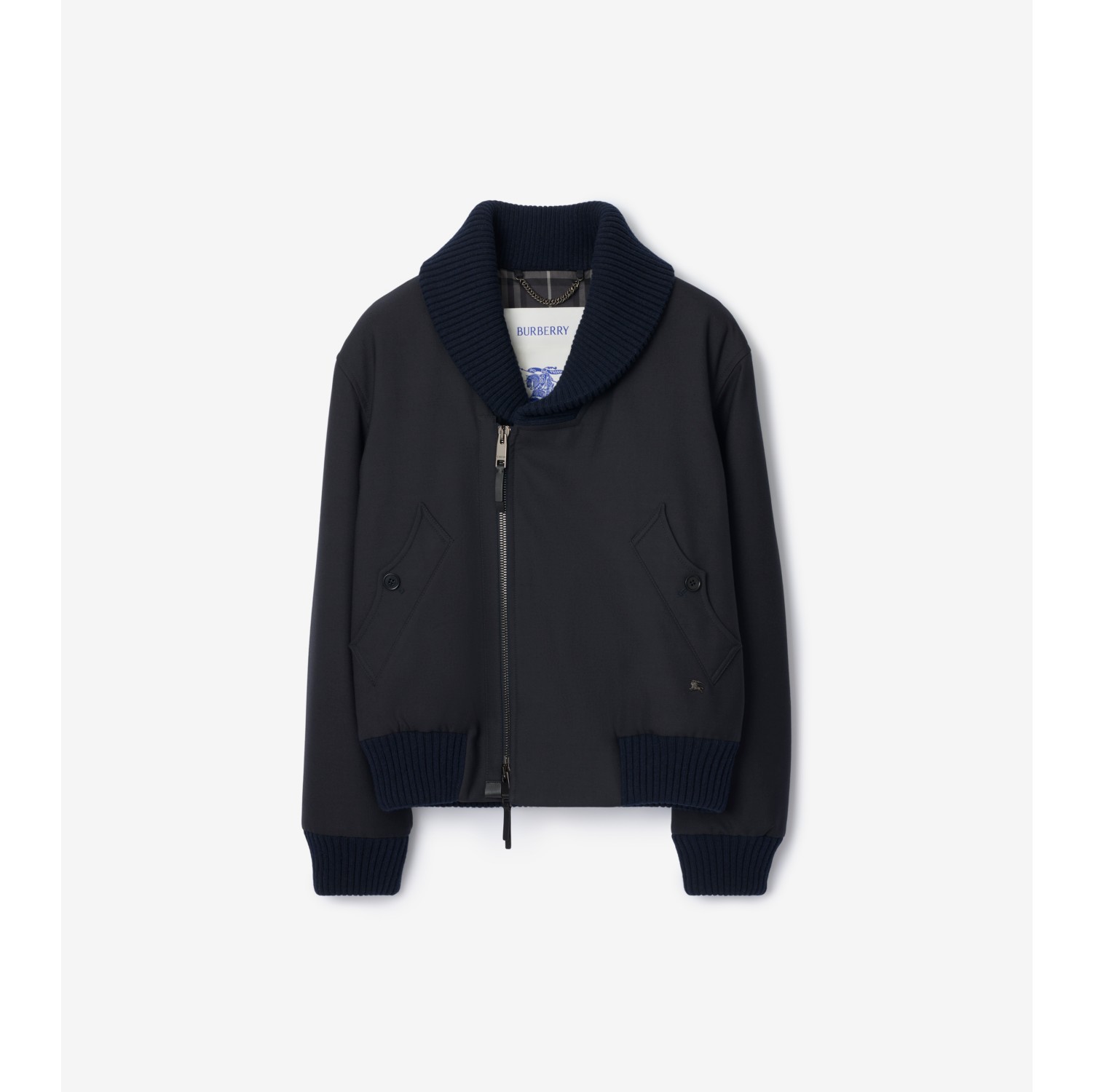 羊毛混纺飞行夹克