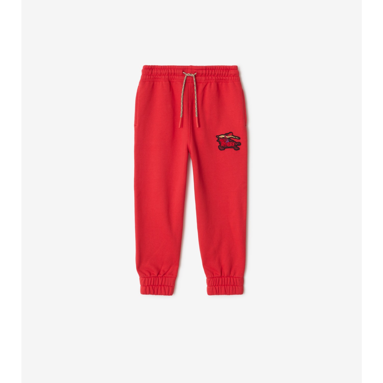 水彩马术骑士徽标棉质慢跑裤