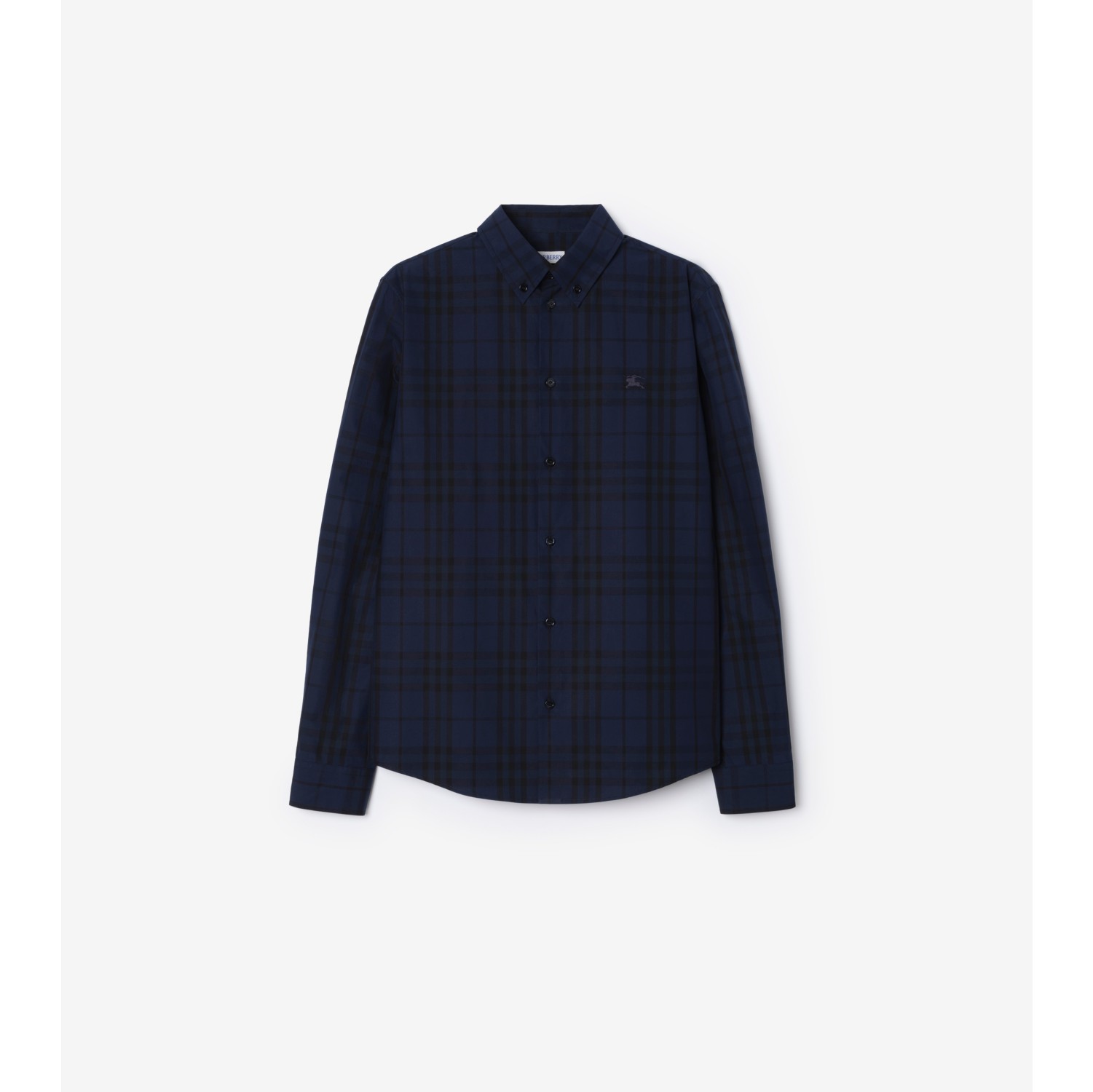 格纹棉府绸衬衫