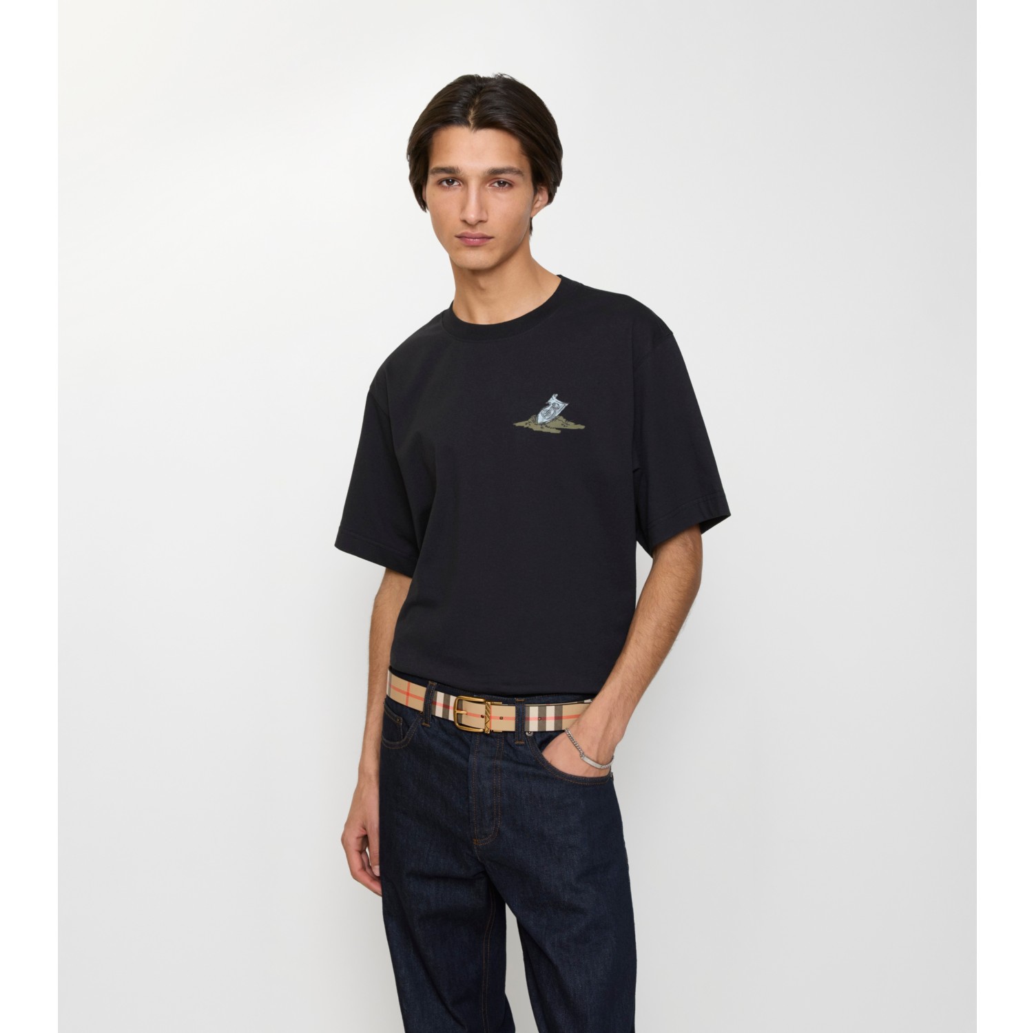 双面两用格纹针扣腰带