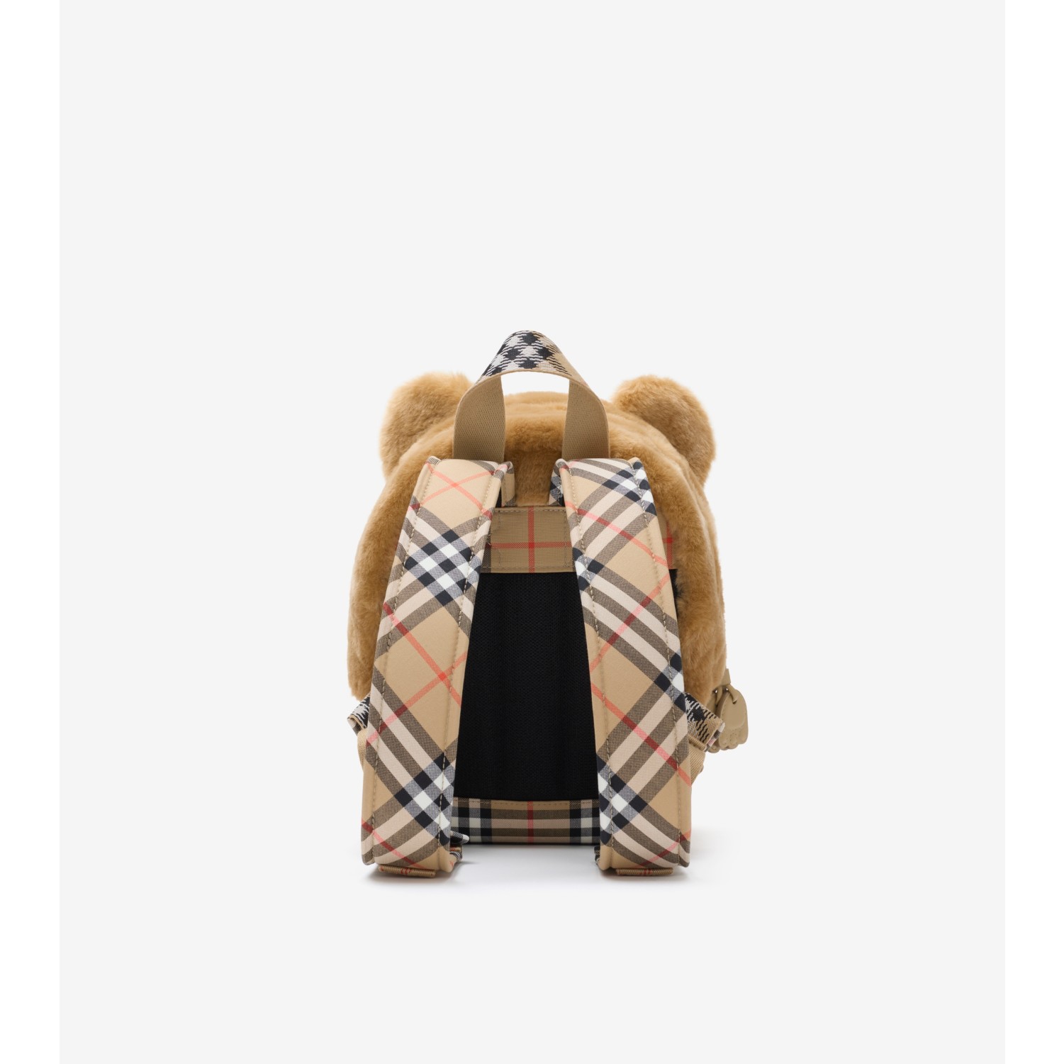 人造皮草泰迪熊双肩包