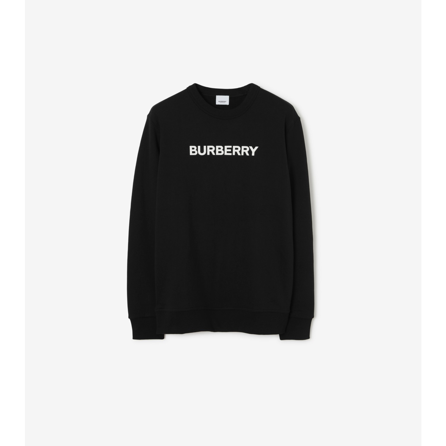 徽标装饰棉质运动衫