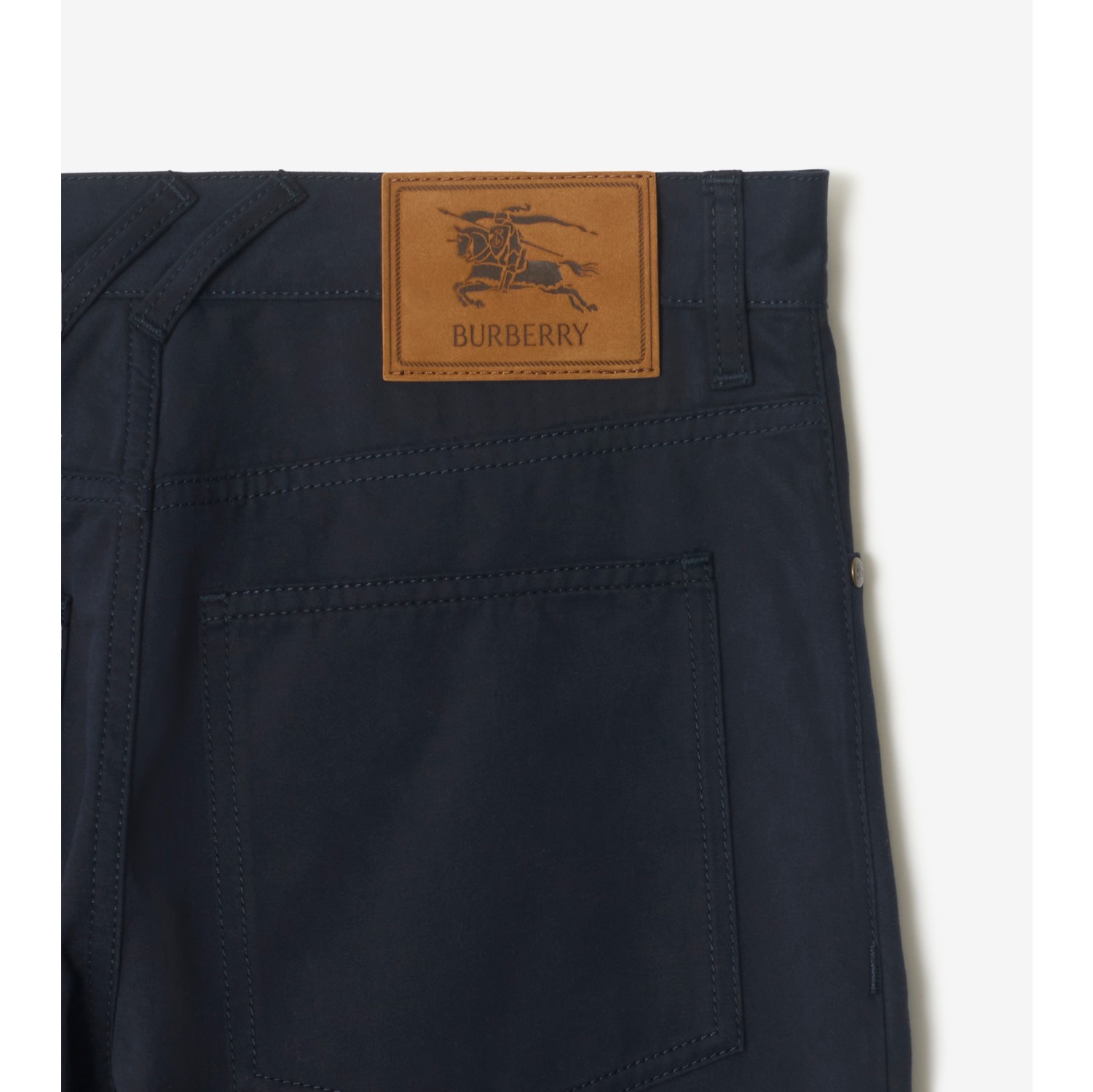 棉质斜纹绒布长裤