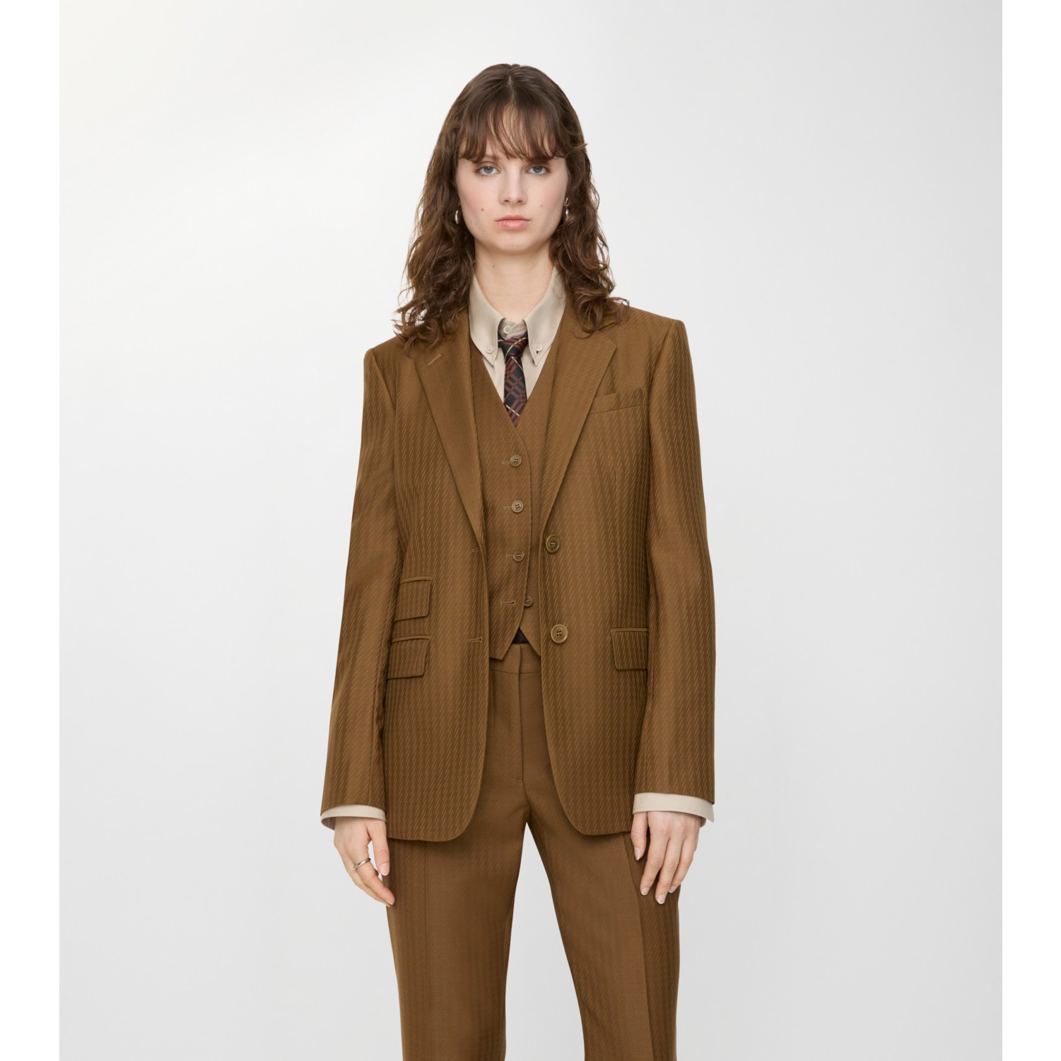 羊毛马海毛混纺量裁夹克