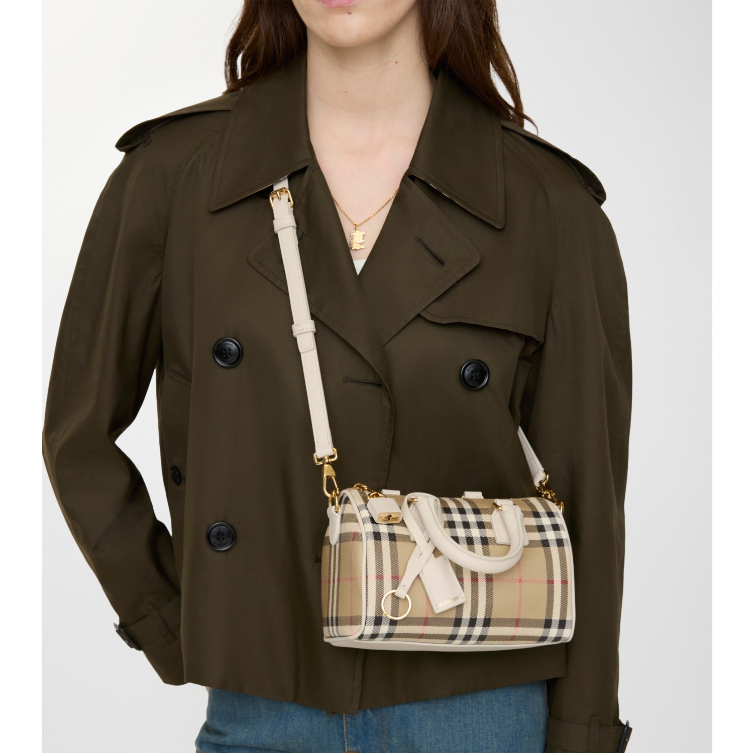 Mini Check Bowling Bag