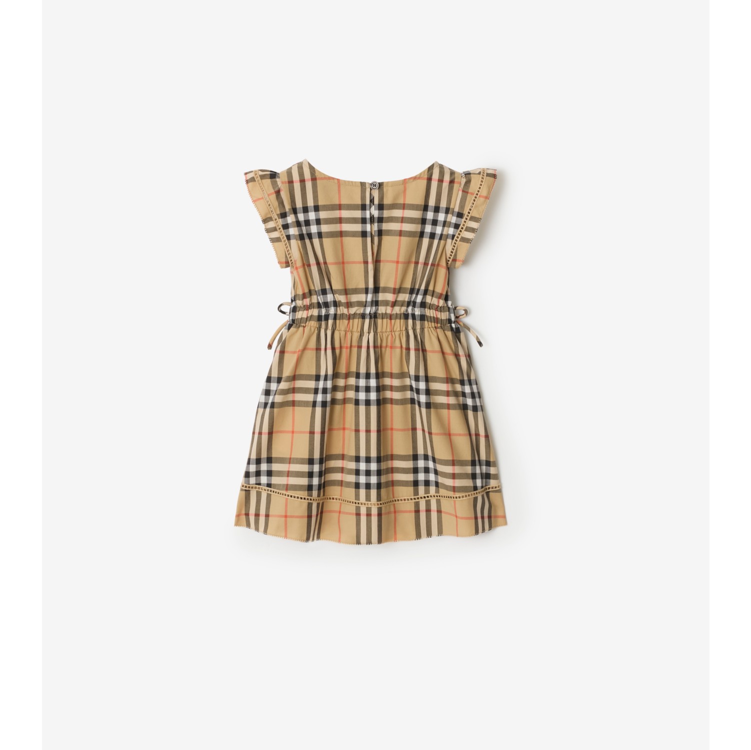 格纹棉质连衣裙