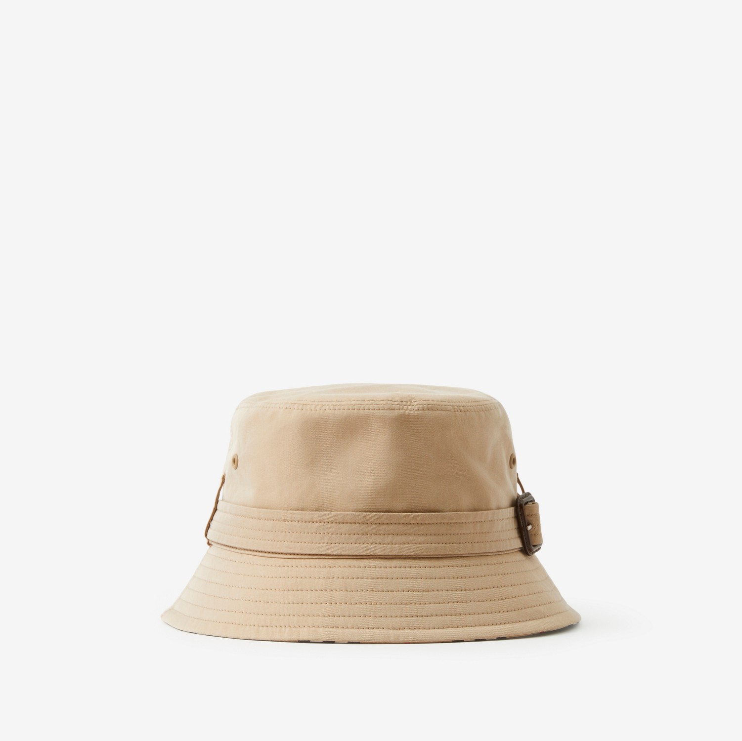 棉质嘎巴甸束带设计渔夫帽