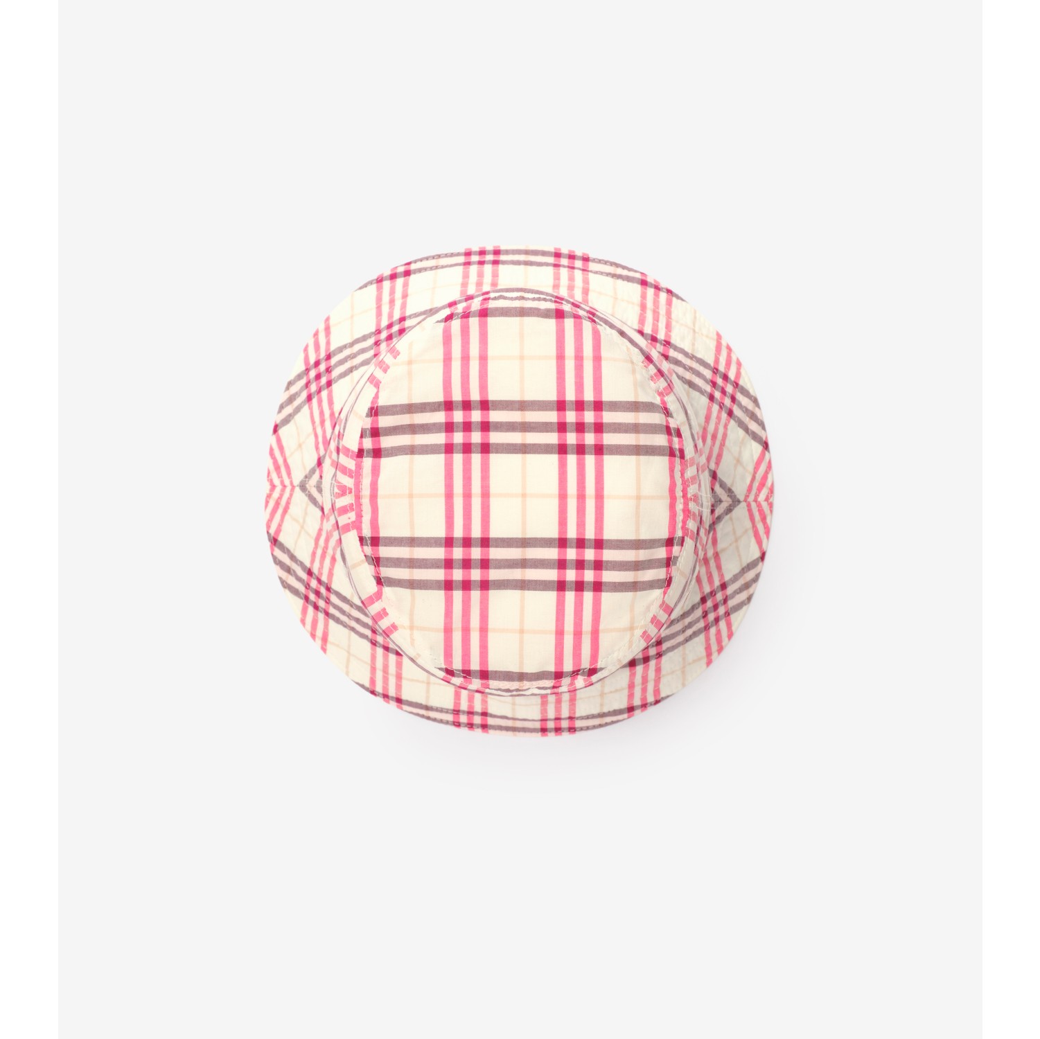 格纹棉质渔夫帽