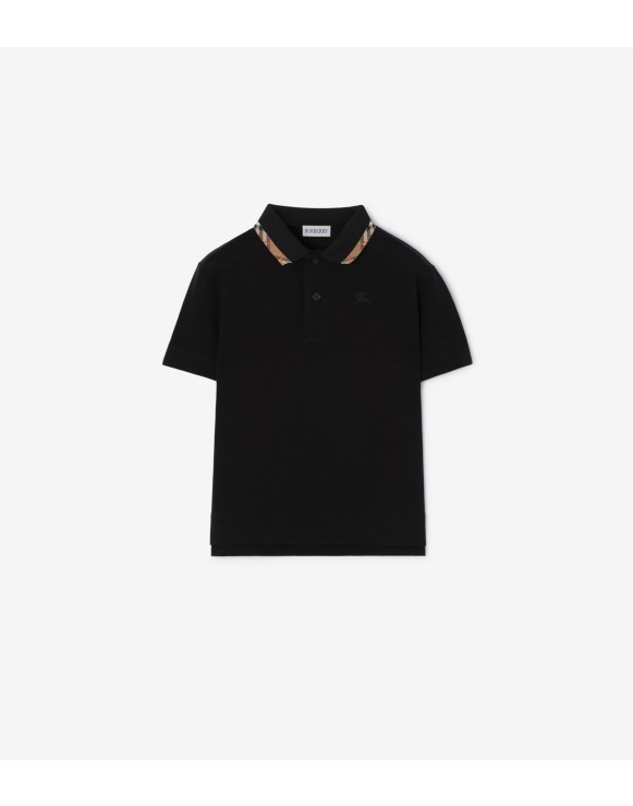 棉质珠地网眼布 Polo 衫