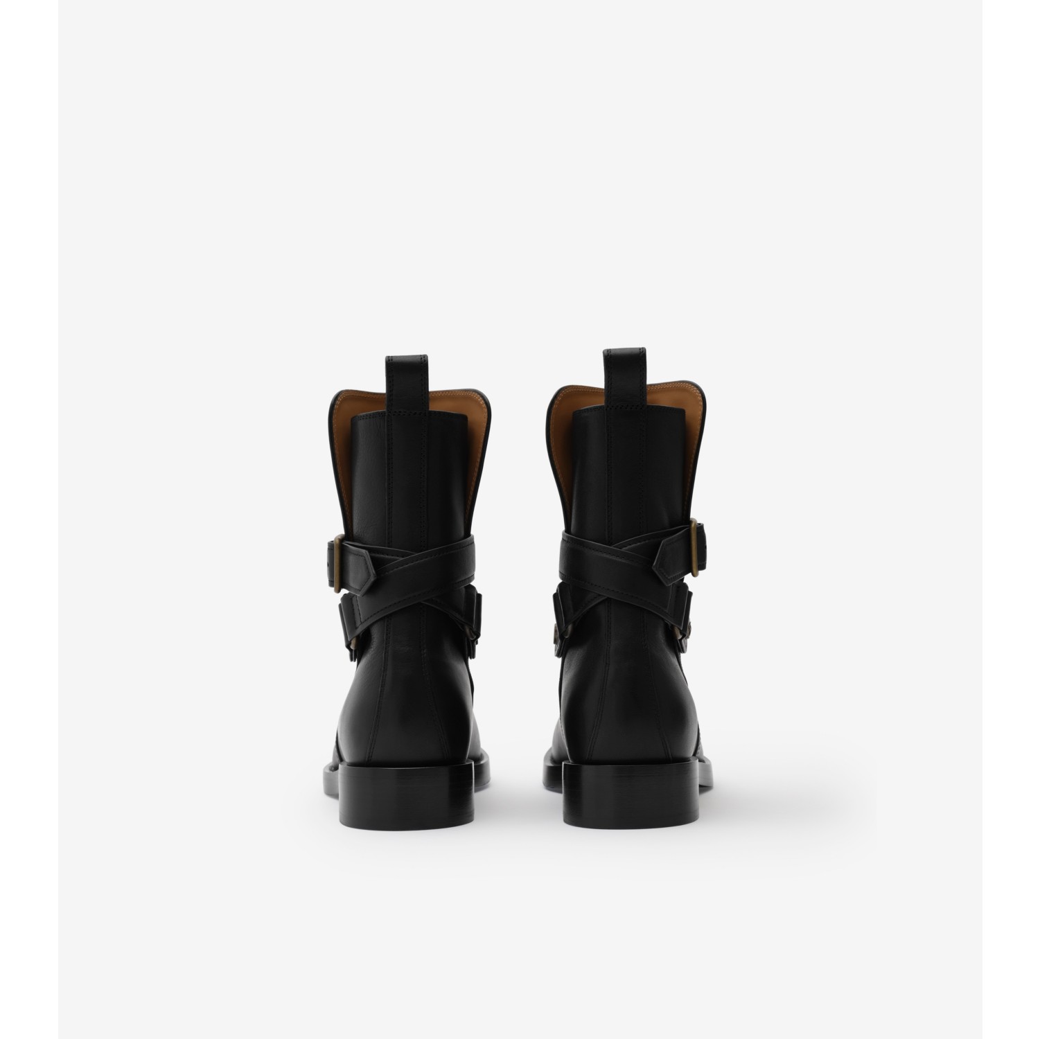 皮革 Ledger 骑士靴