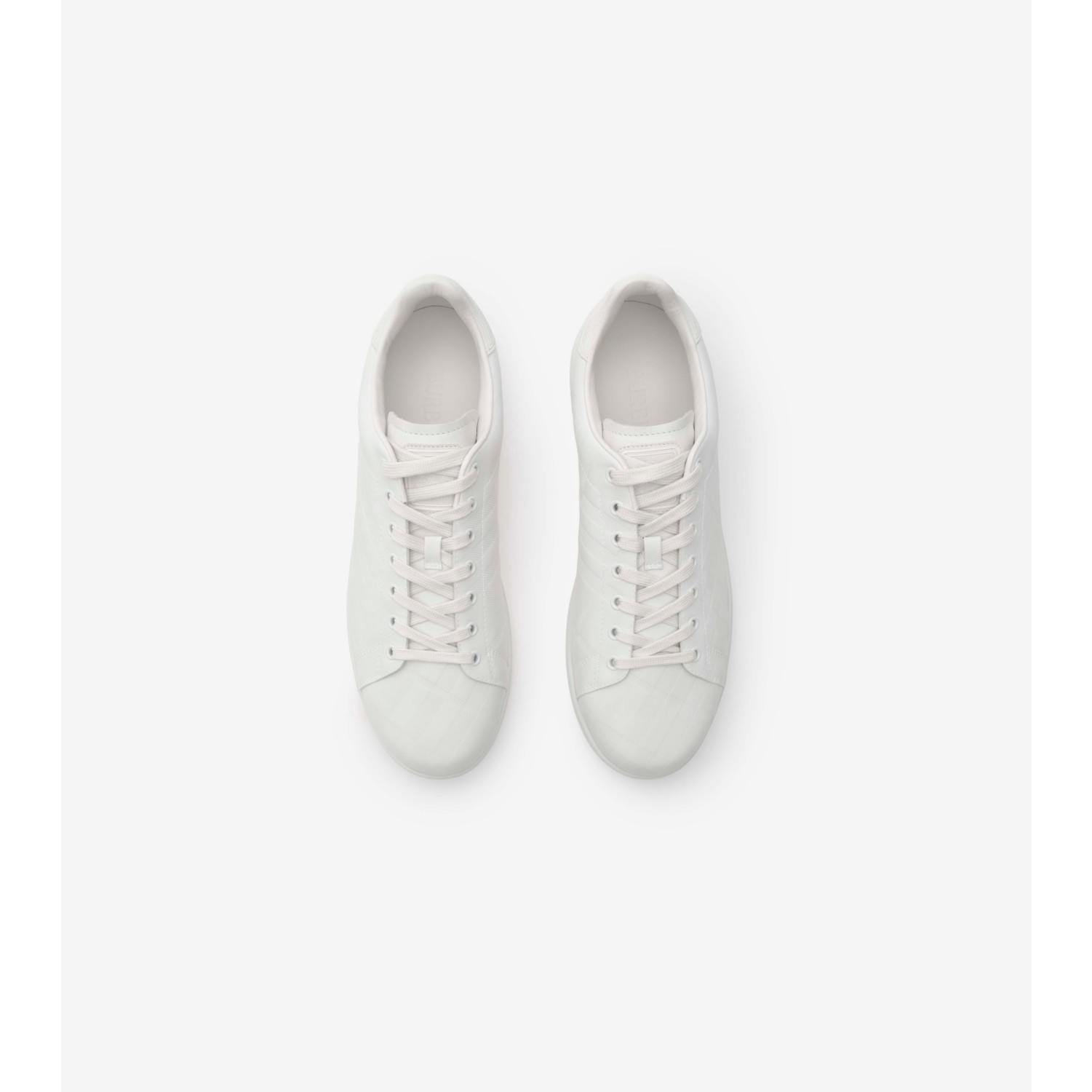 压花格纹皮革 Set 运动鞋