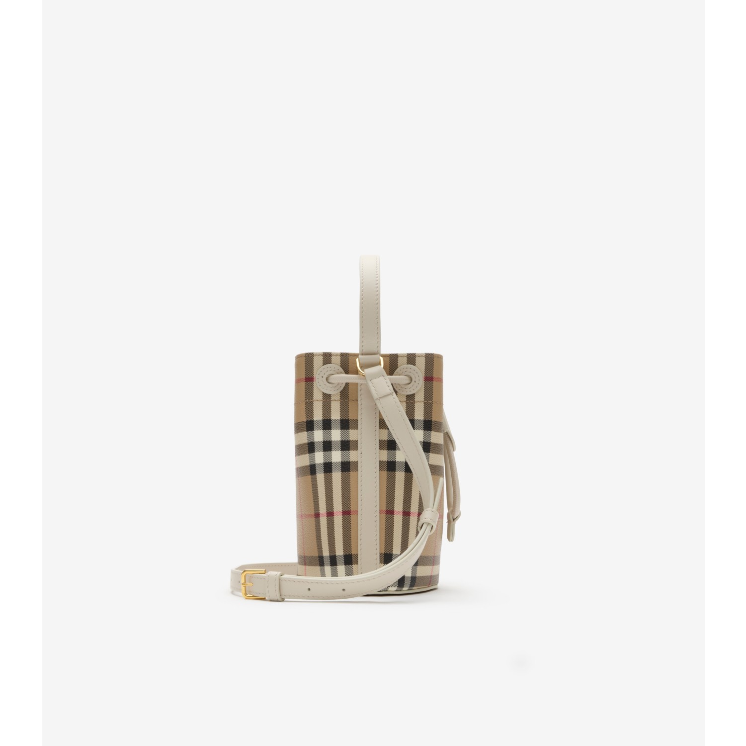 Mini Check Bucket Bag