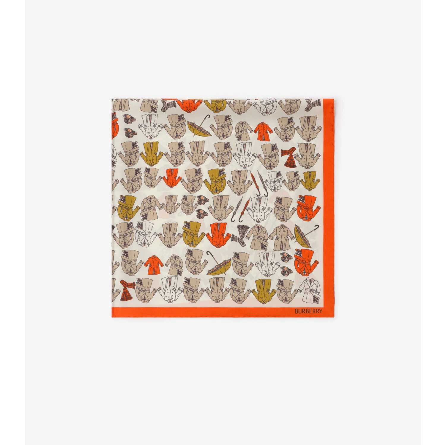 Trench 风衣印花丝巾