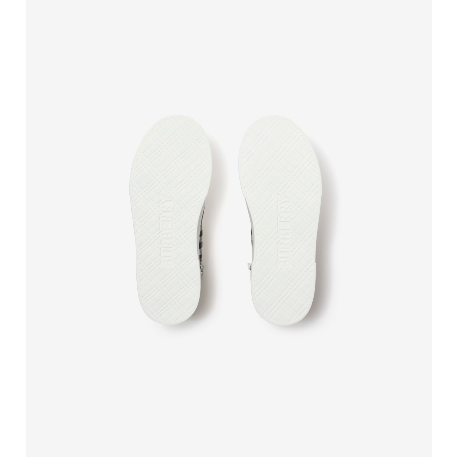 格纹棉质高帮运动鞋