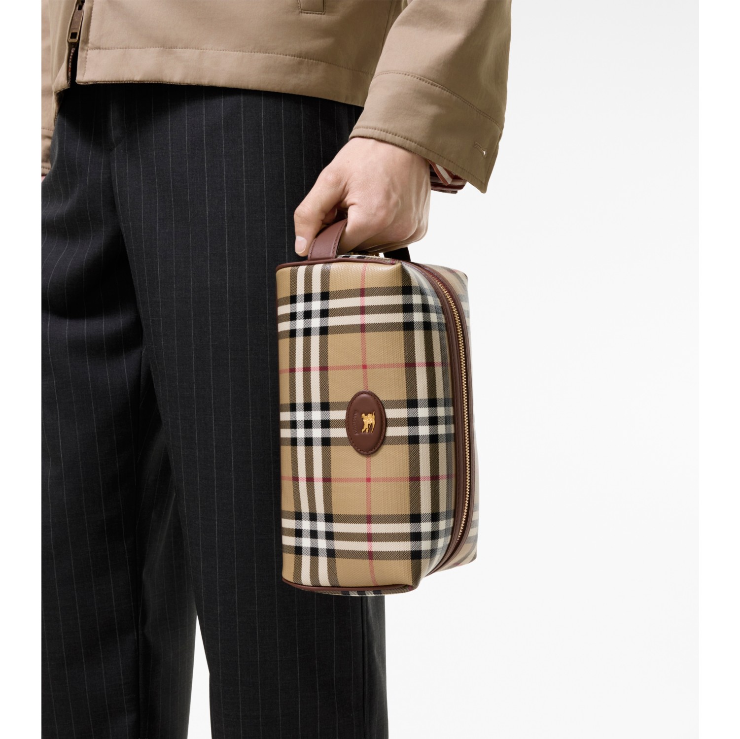 格纹旅行收纳袋