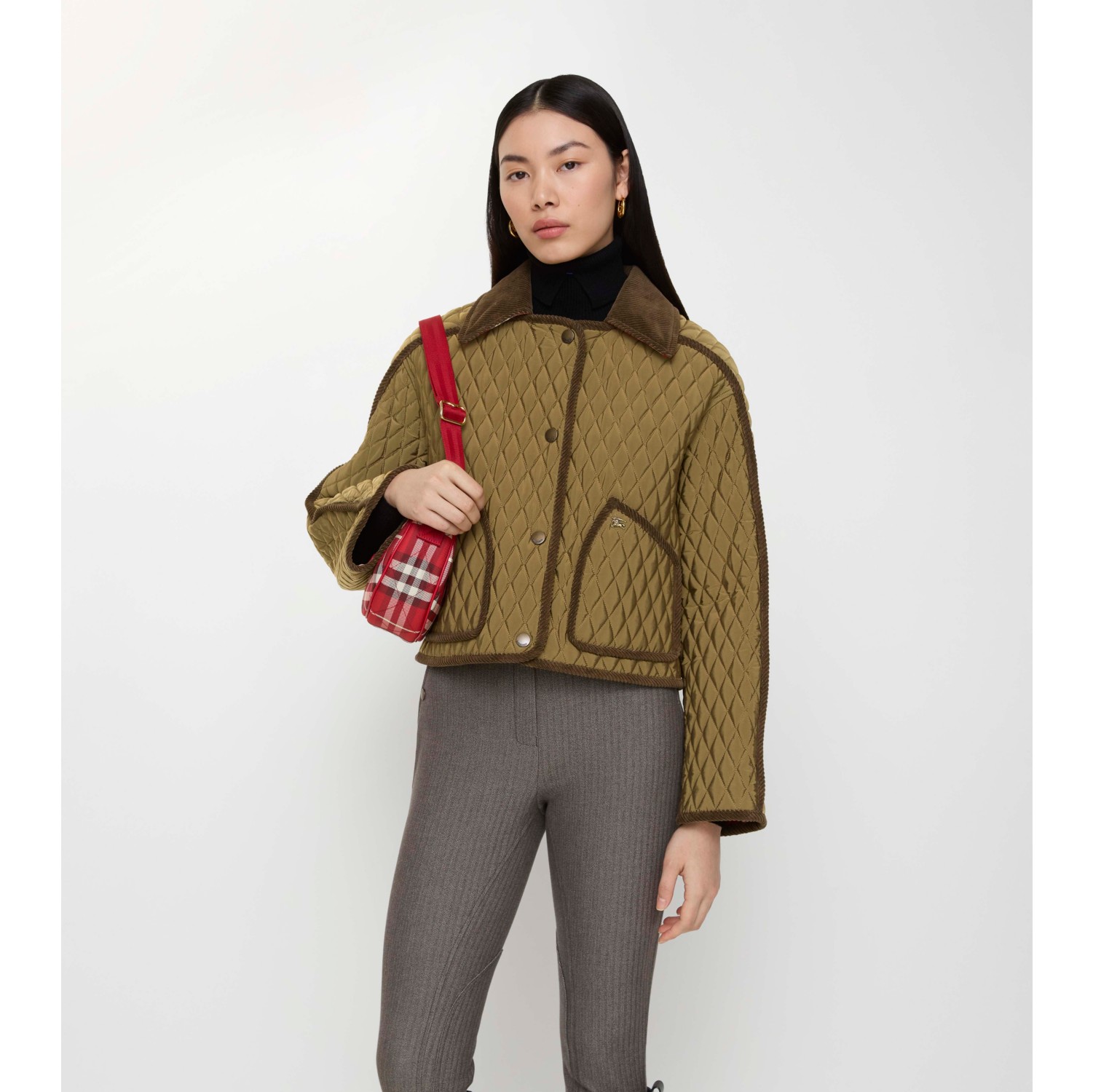 绗缝尼龙 Floriston 短款夹克