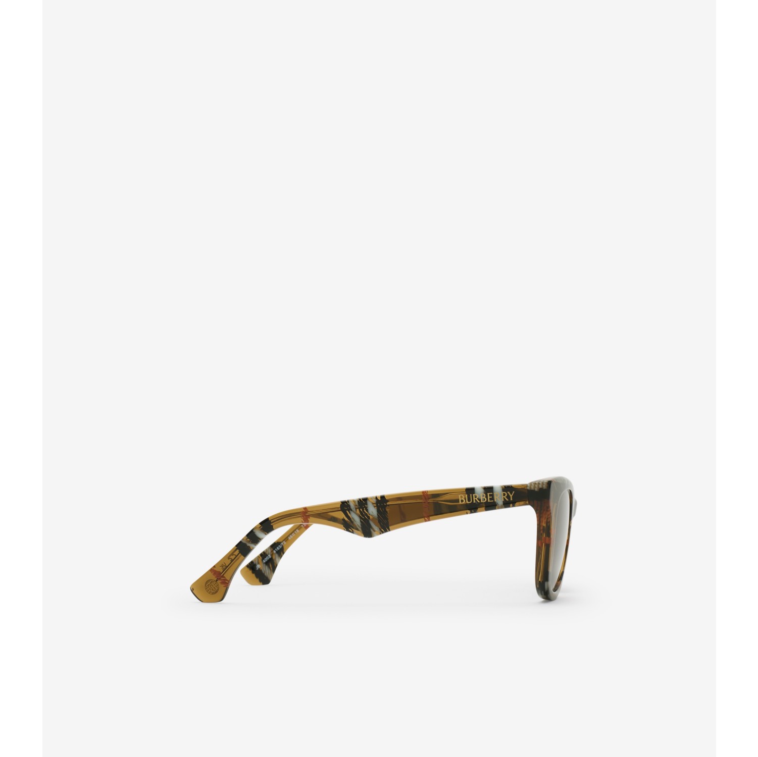 格纹方框太阳眼镜