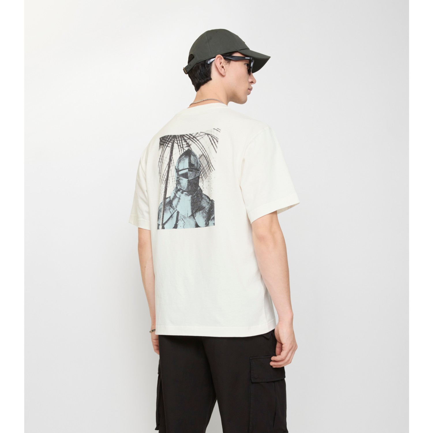 晴雨骑士印花棉质 T 恤衫