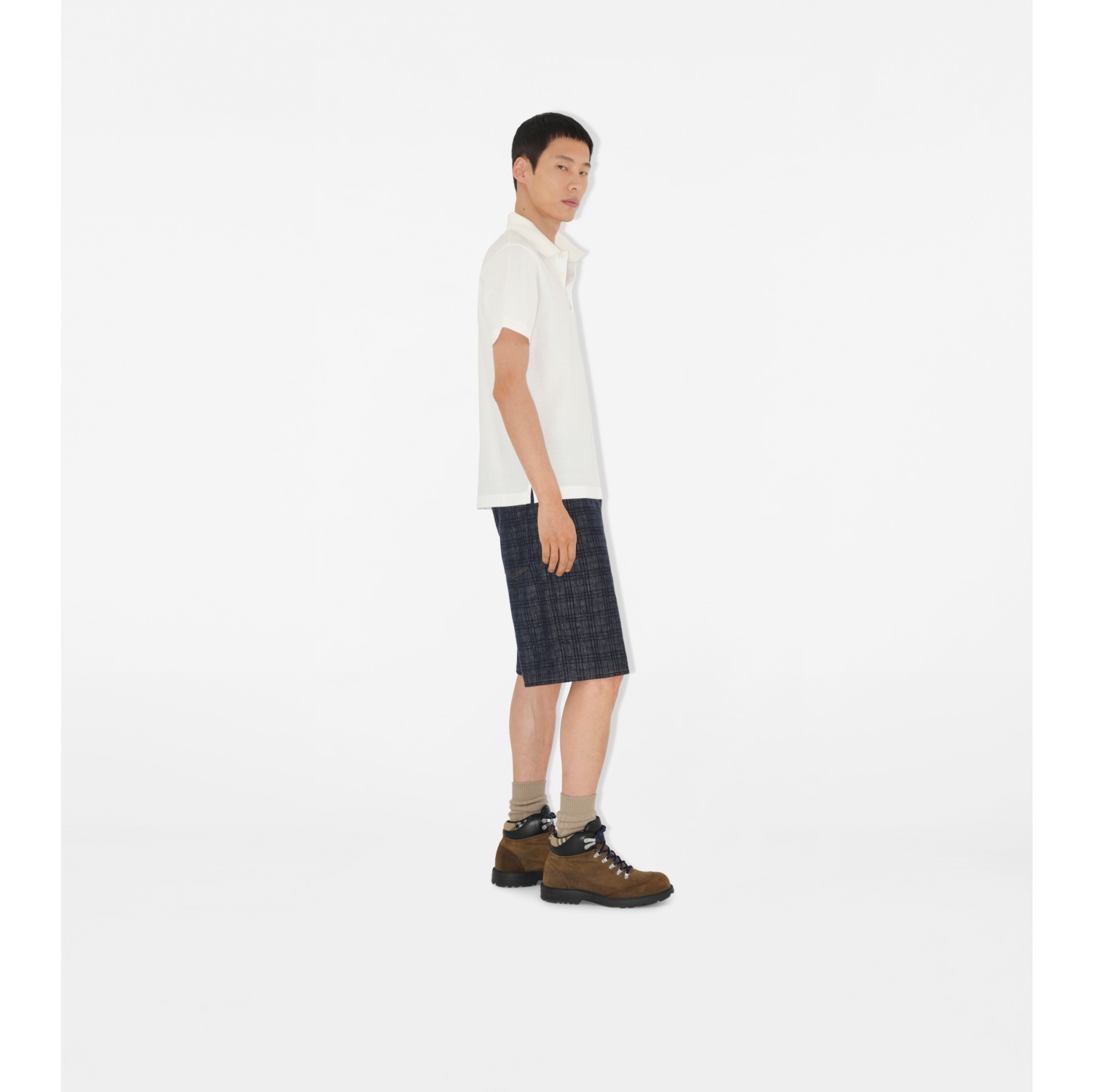 心形字母 B 图案棉质 Polo 衫