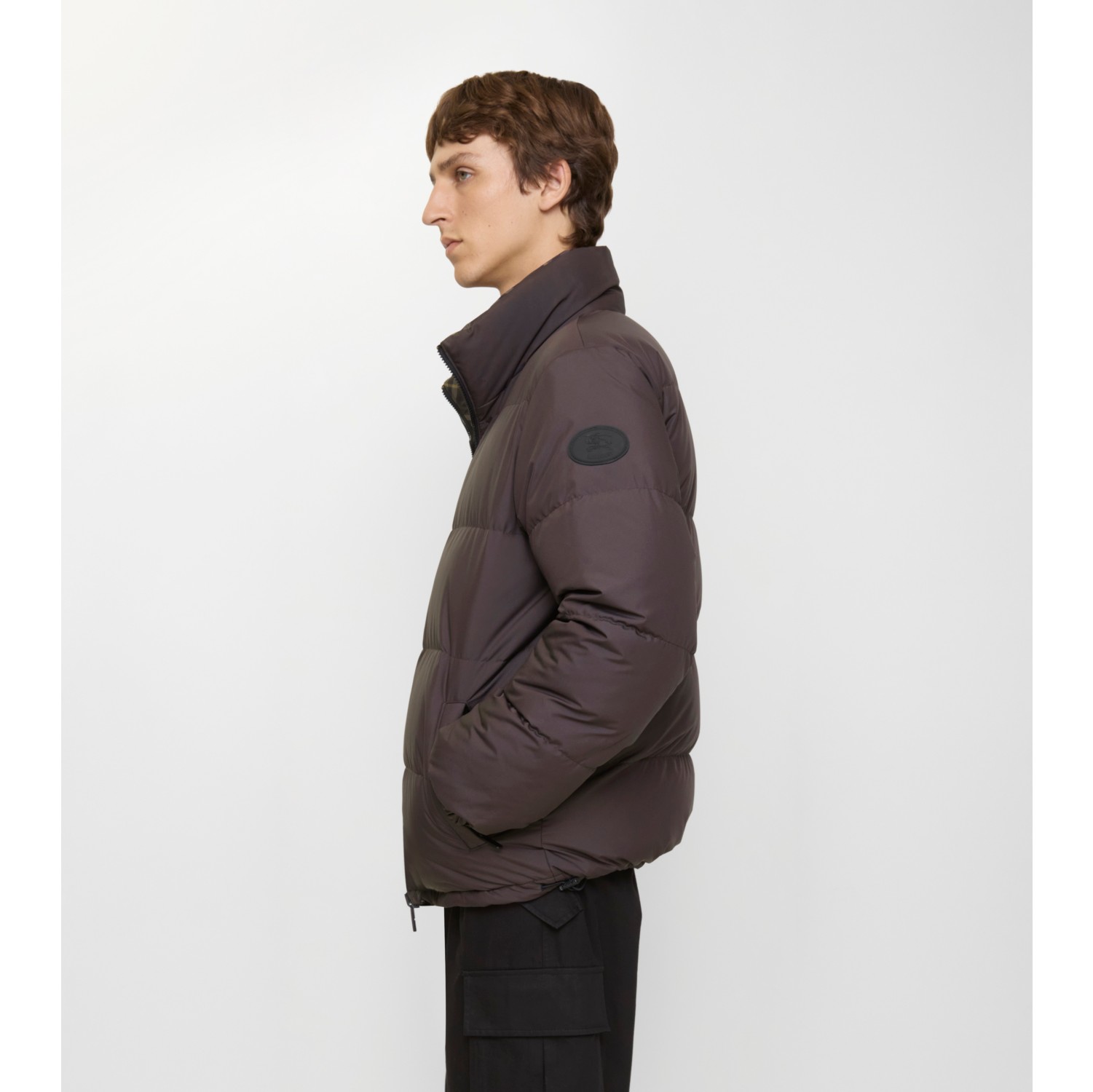 双面两穿格纹 Snowdon 羽绒服