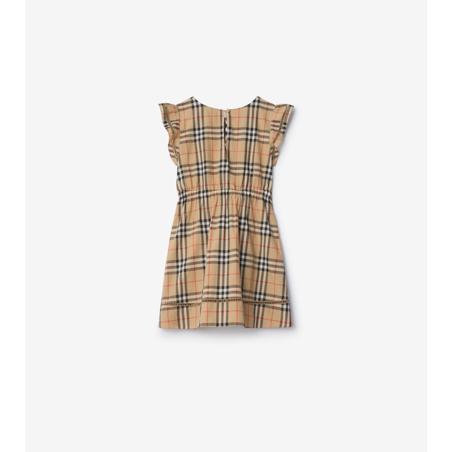 格纹棉质连衣裙