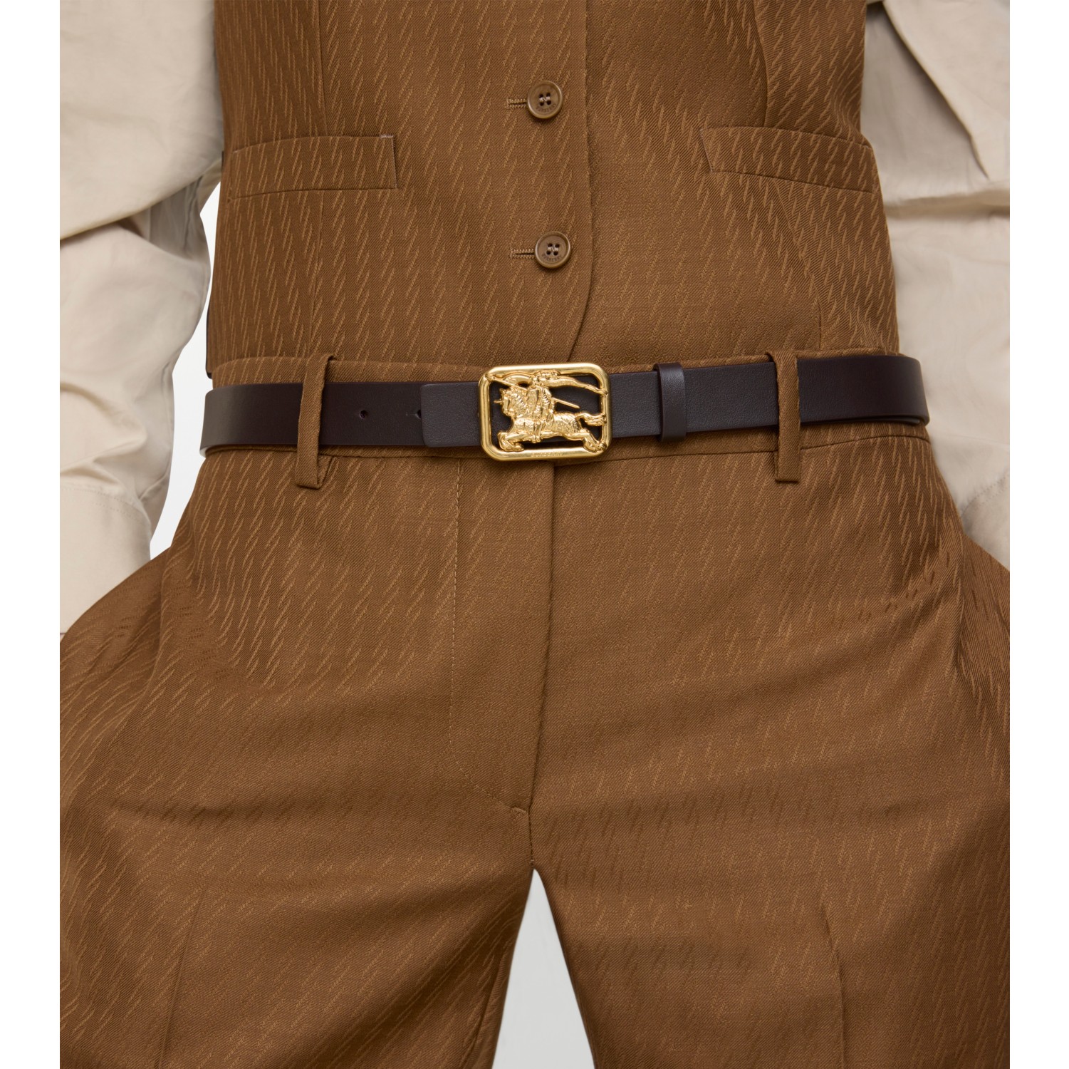 双面两用皮革 Rider 腰带