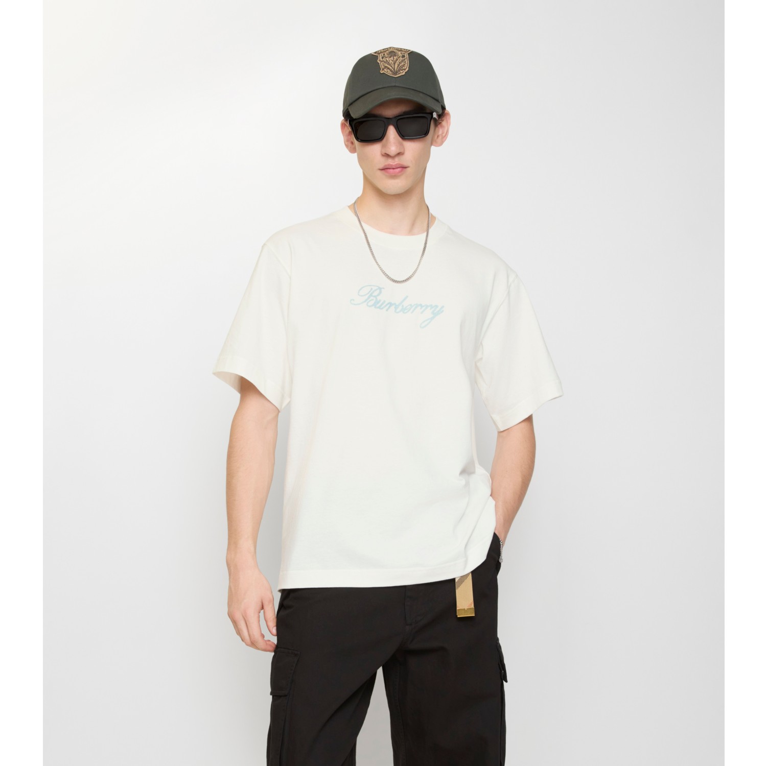 晴雨骑士印花棉质 T 恤衫