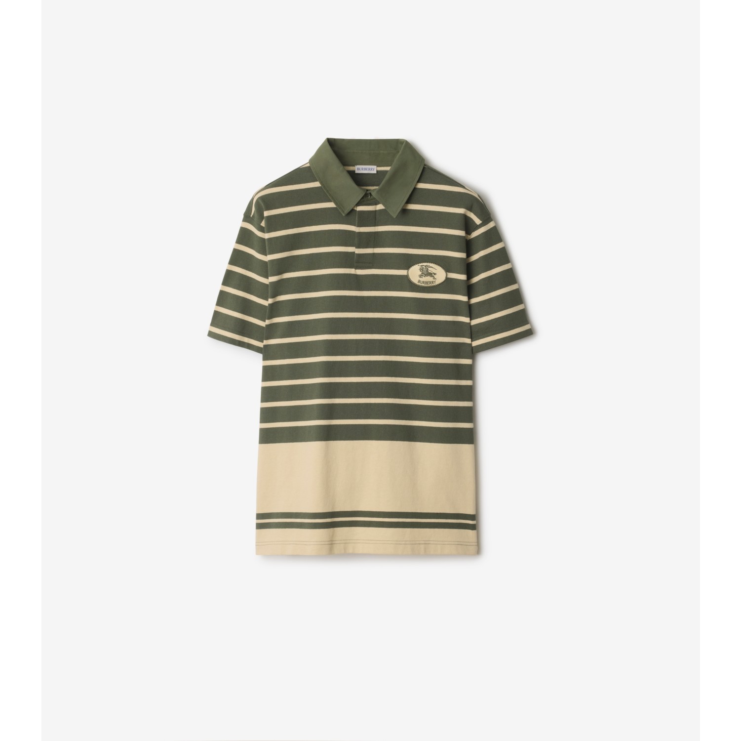 条纹棉质 Polo 衫