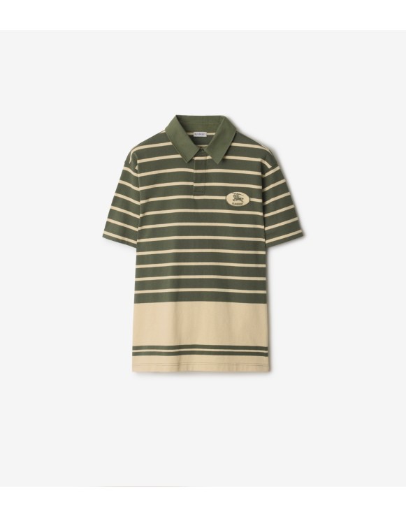 条纹棉质 Polo 衫