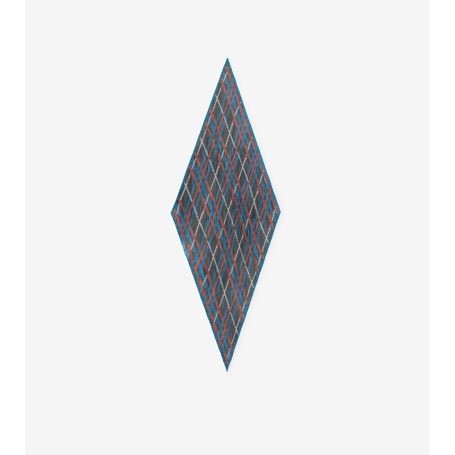 腰带格纹丝质雪纺围巾