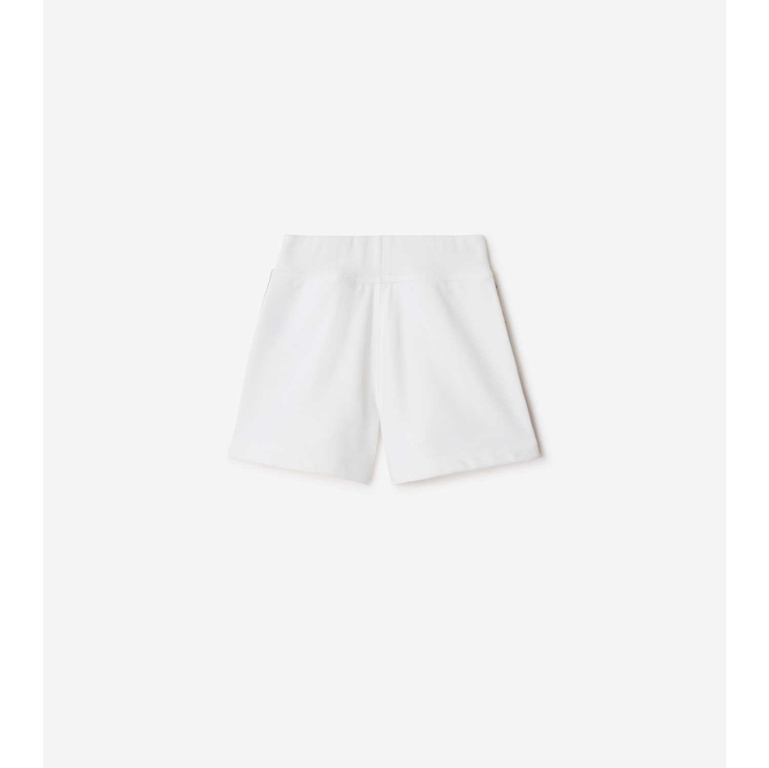 格纹装饰棉质短裤