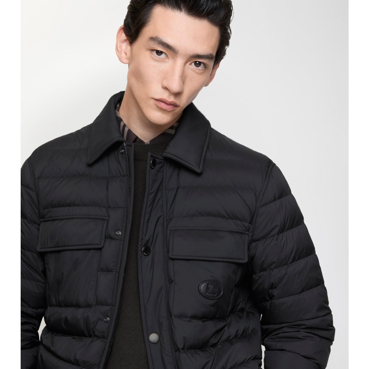 尼龙加垫外套式衬衫