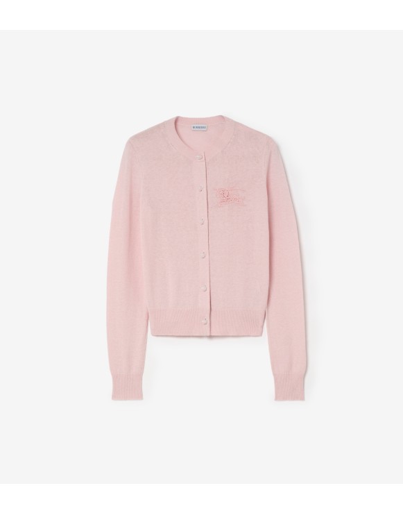 马术骑士徽标棉毛混纺开衫