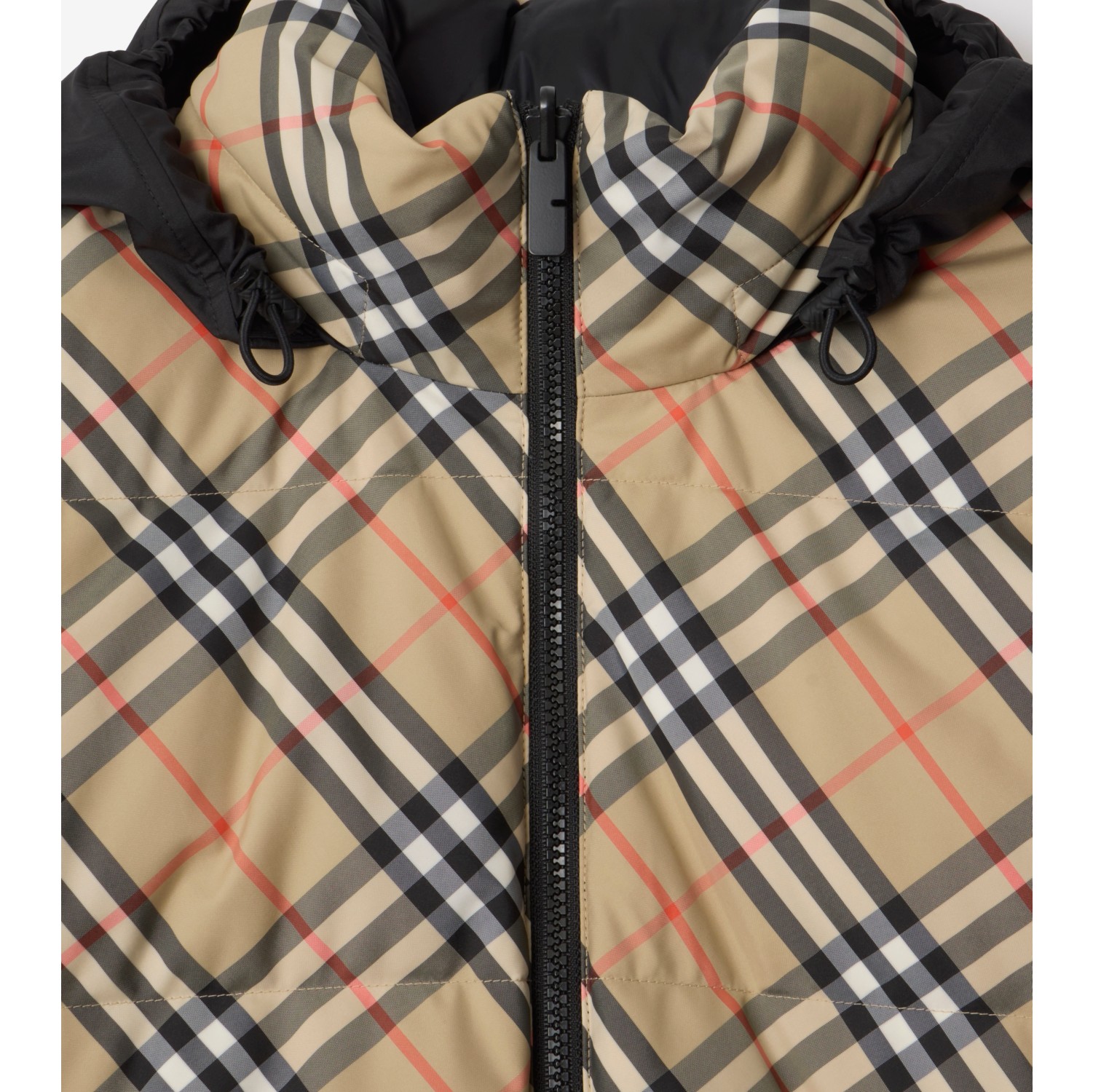 双面两穿格纹 Snowdon 羽绒服