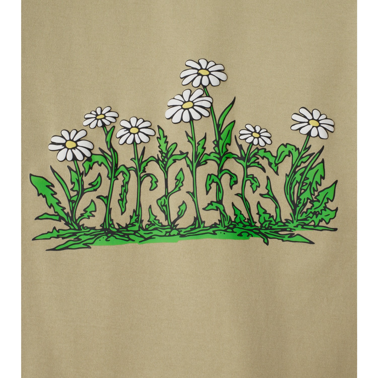 雏菊徽标印花棉质 T 恤衫