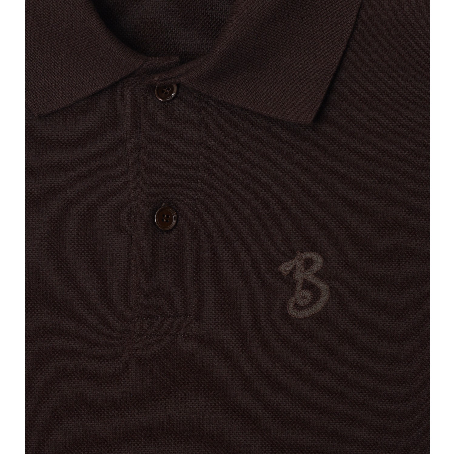 蛇形字母 B 图案棉质 Polo 衫