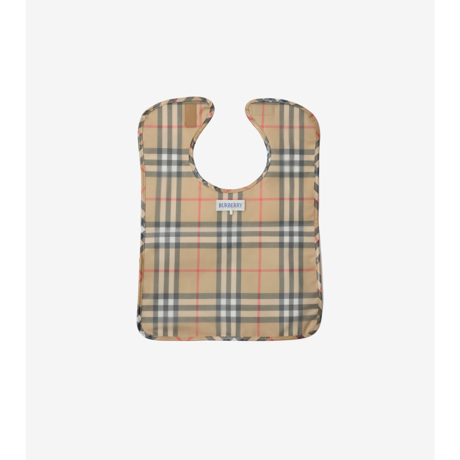 格纹涂层棉质围兜