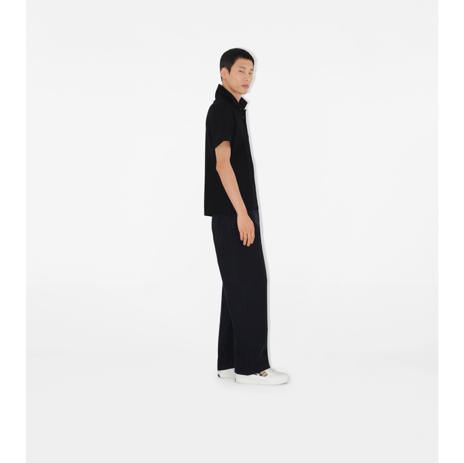 心形字母 B 图案棉质 Polo 衫