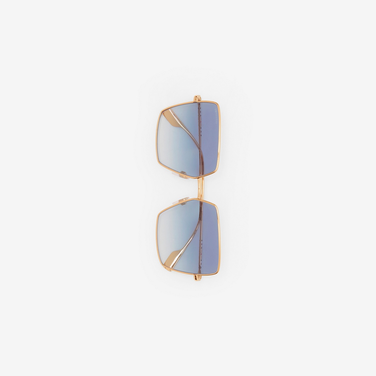 标志性条纹装饰方框太阳眼镜