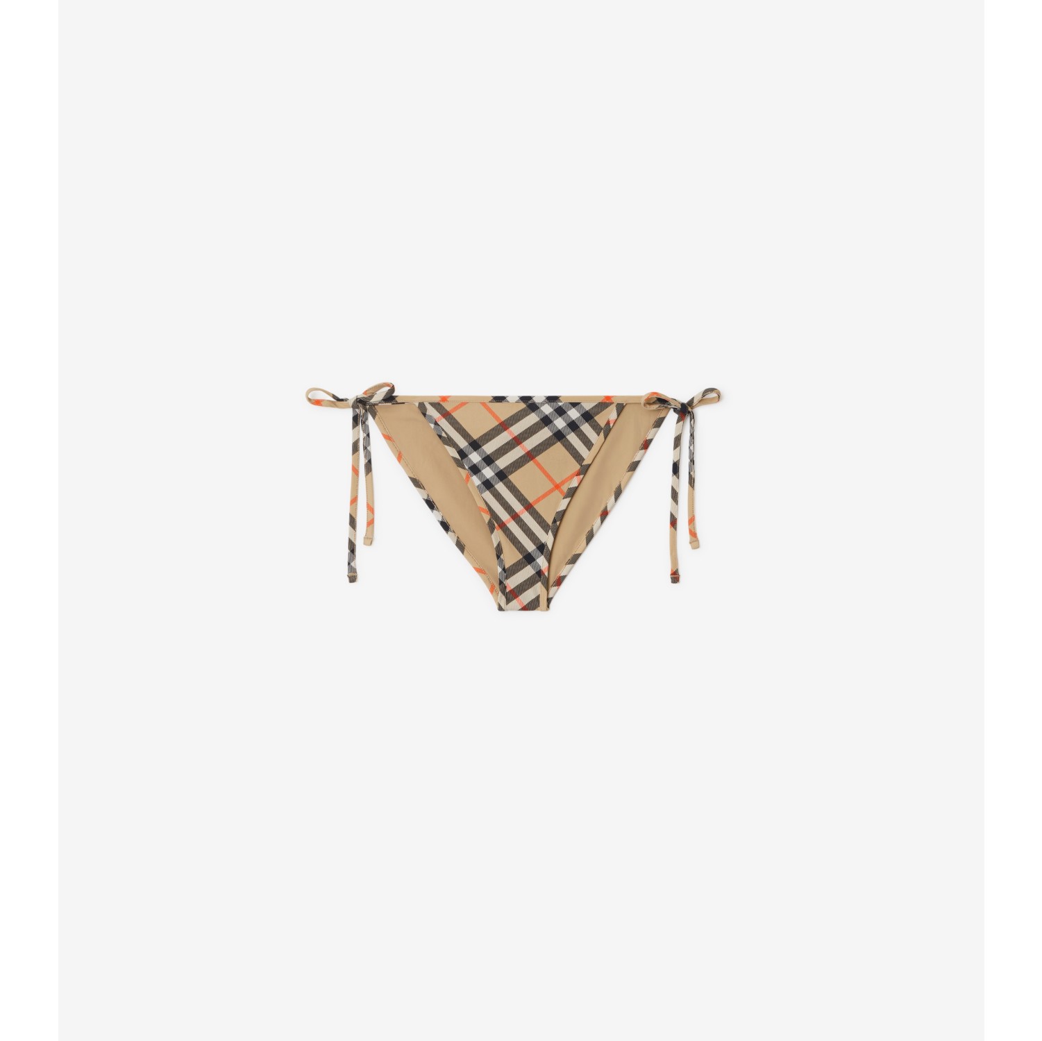 格纹比基尼短裤