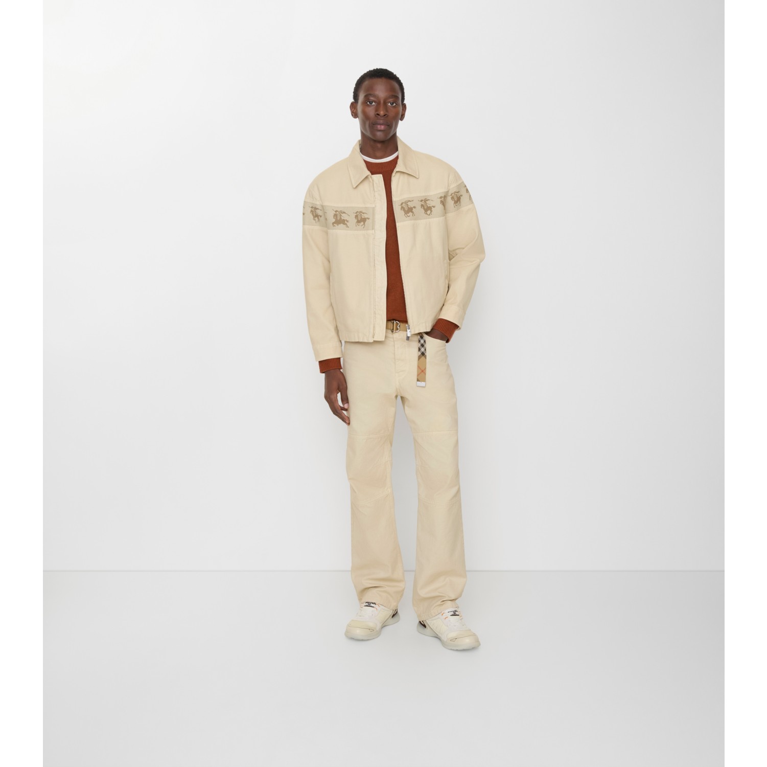 棉质帆布工装长裤