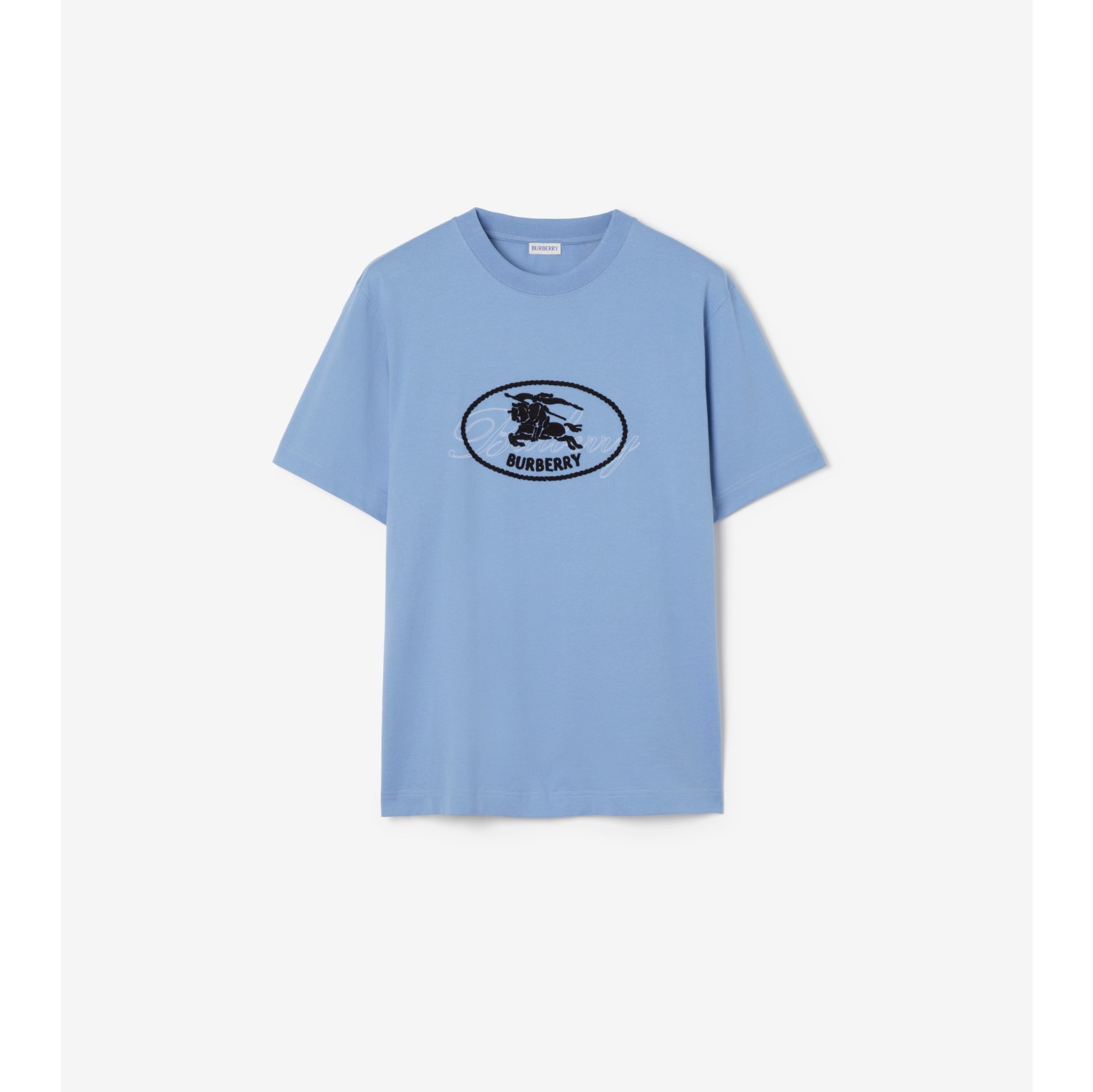 骑士印章棉质 T 恤衫