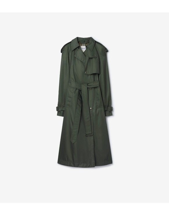 长款尼龙连帽 Trench 风衣