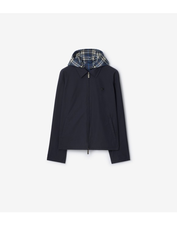 双面两穿格纹棉质外套