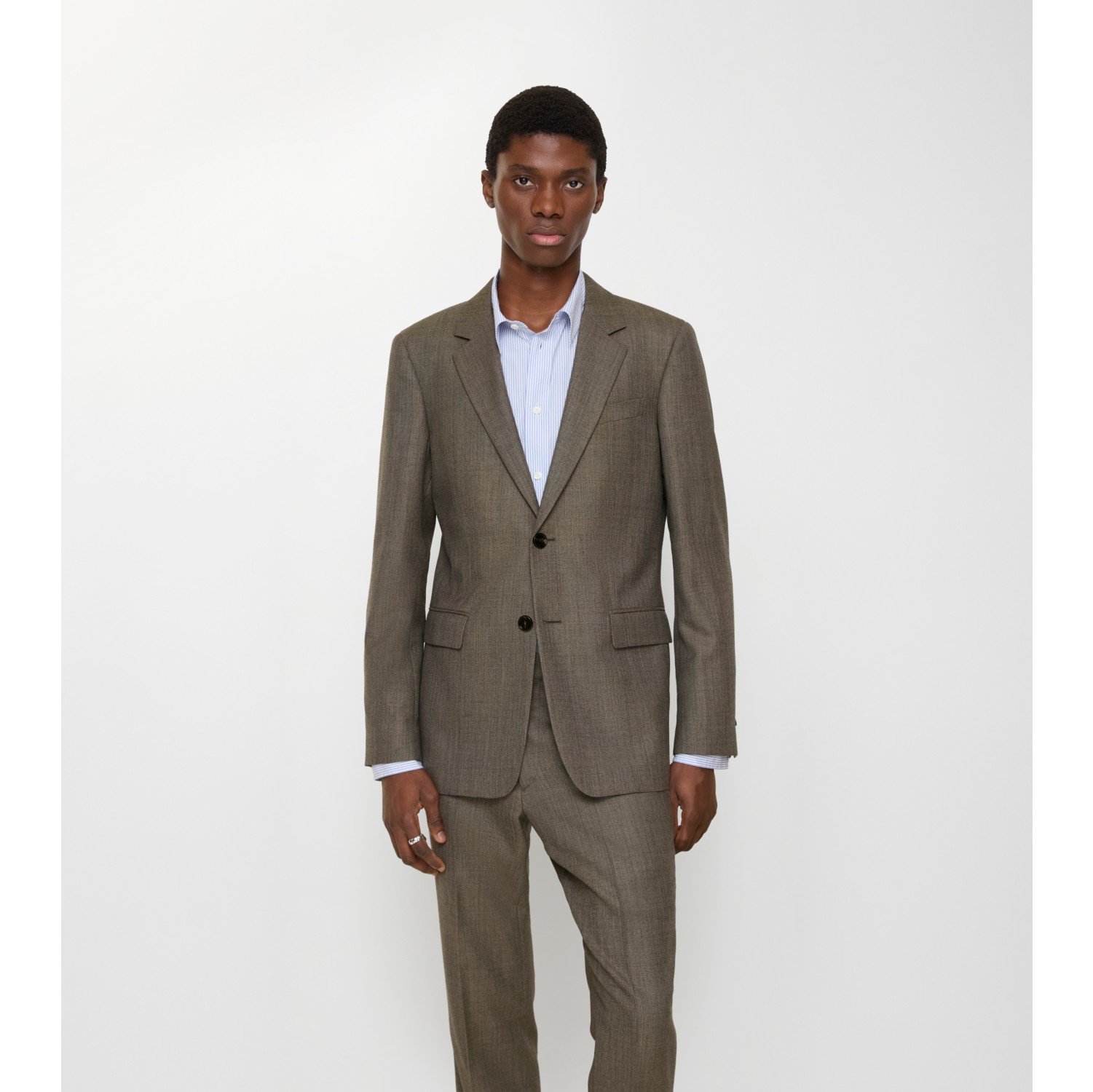 鲨皮纹羊毛量裁夹克