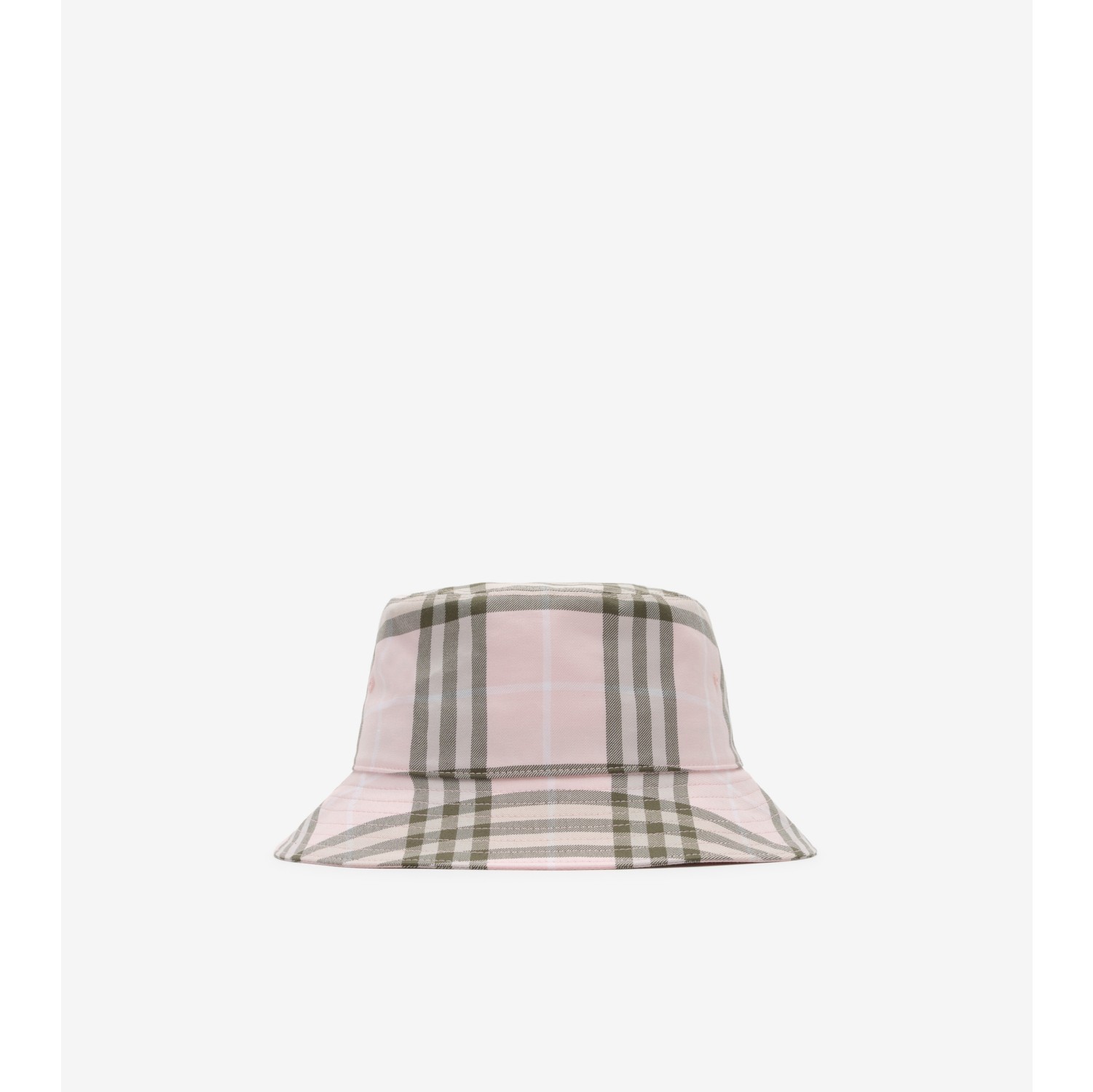 格纹棉质渔夫帽