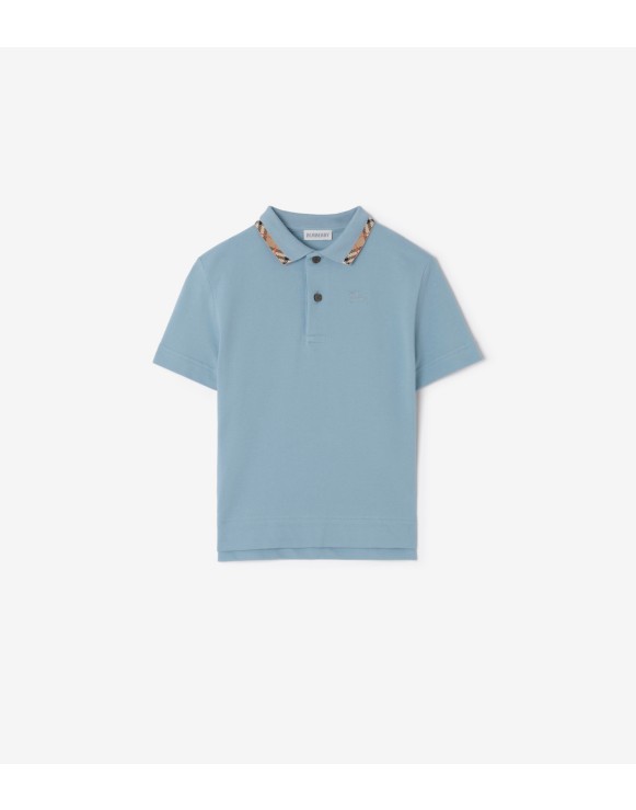 棉质珠地网眼布 Polo 衫